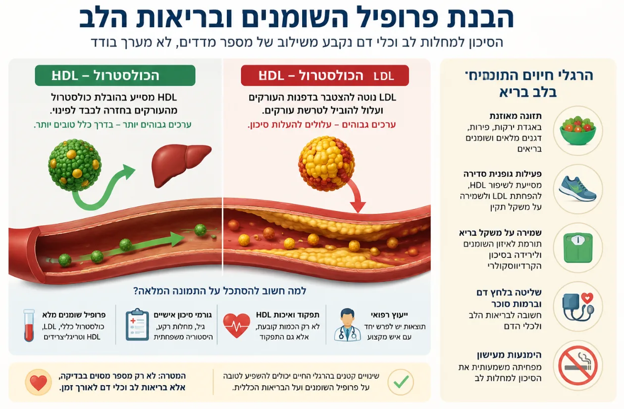 איך מורידים כולסטרול? מדריך פעולה ברור - המדריך המלא לשנת 2026